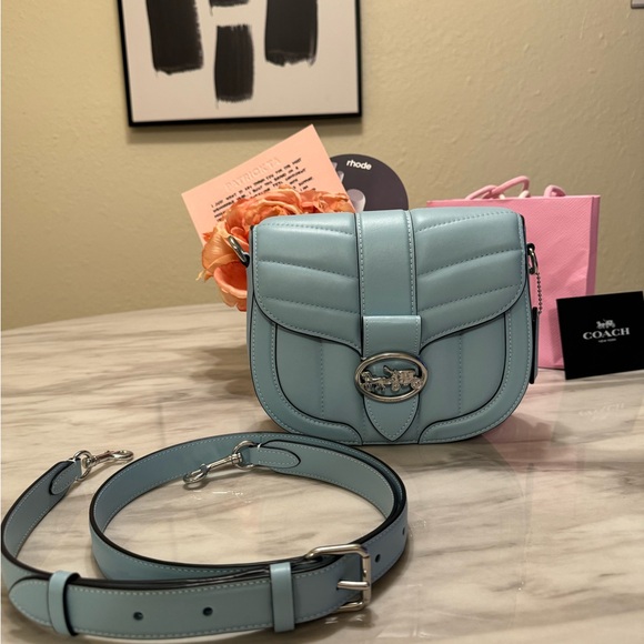 Coach Light Blue Crossbody Bag - Picture 1 of 10